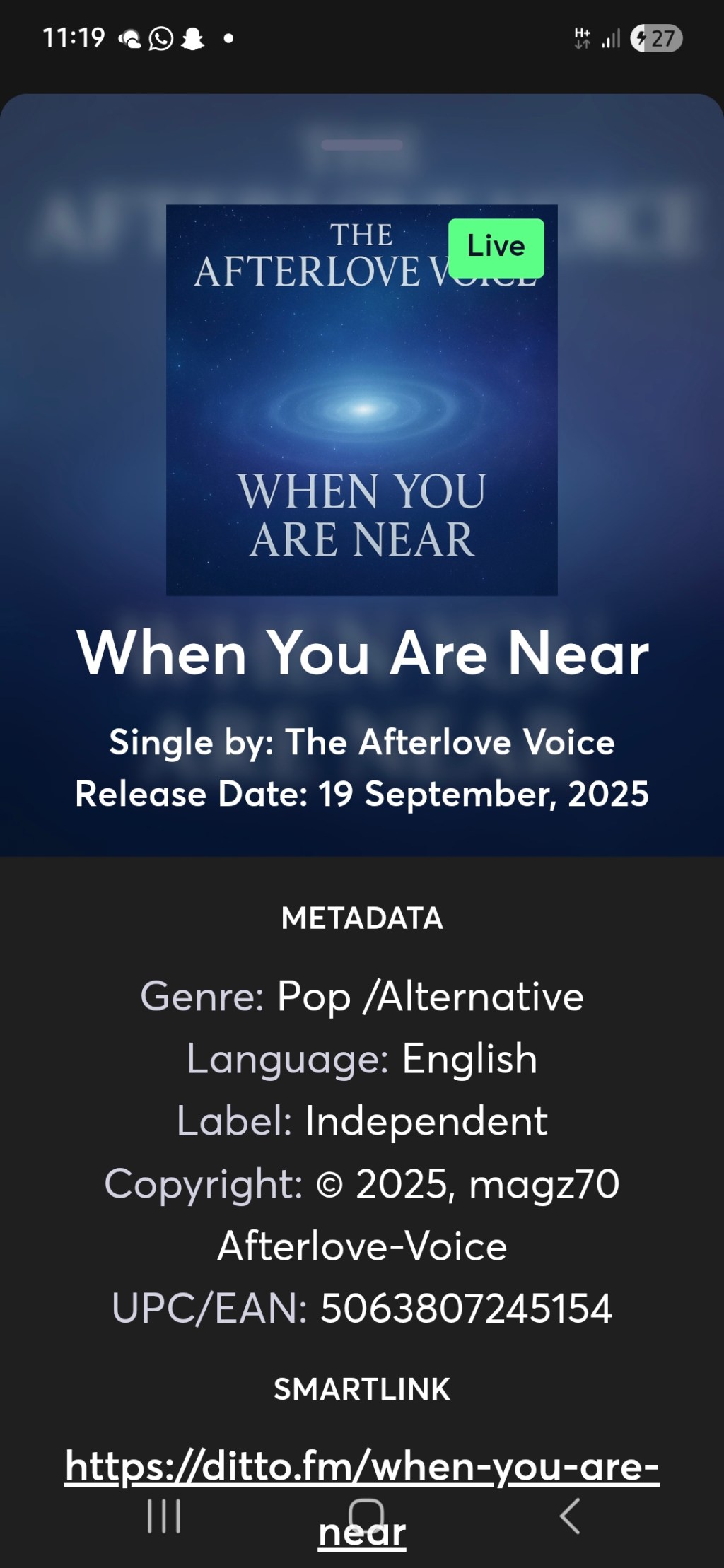 Song release.
