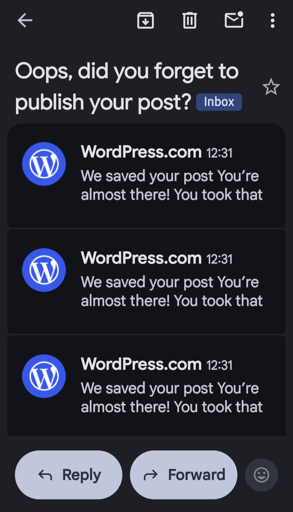 Is WordPress having issues&nbsp;?