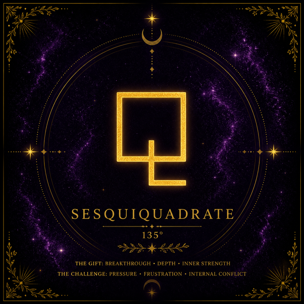 ✧ Part 9: Sesquiquadrate — The Inner Pressure&nbsp;✧